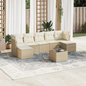 Set Gartensofas mit beigen Kissen 8 Stück PE Rattan von , Gartensets - Ref: Foro24-3249877, Preis: 486,01 €, Rabatt: %