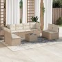 9-piece garden sofa set with beige synthetic rattan cushions by , Garden sets - Ref: Foro24-3249297, Price: 536,08 €, Discoun...