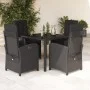Set de muebles jardín 5 pzas con cojines ratán sintético negro de , Conjuntos de jardín - Ref: Foro24-3212205, Precio: 584,53...