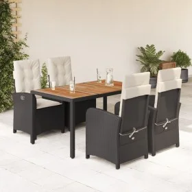 5-piece garden furniture set with black synthetic rattan cushions by , Garden sets - Ref: Foro24-3212224, Price: 623,92 €, Di...
