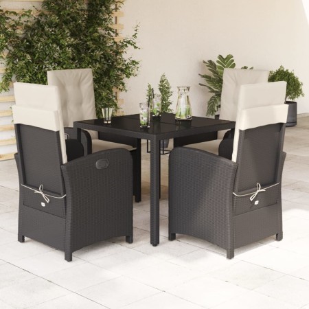 5-teiliges Gartenmöbel-Set mit Kissen synthetisches Rattan schwarz von , Gartensets - Ref: Foro24-3212195, Preis: 523,11 €, R...