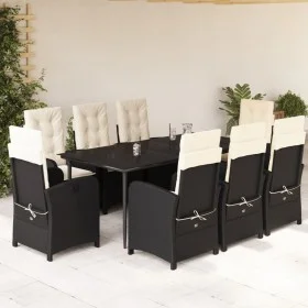 9-piece garden dining set with black synthetic rattan cushions by , Garden sets - Ref: Foro24-3212298, Price: 1,00 €, Discoun...
