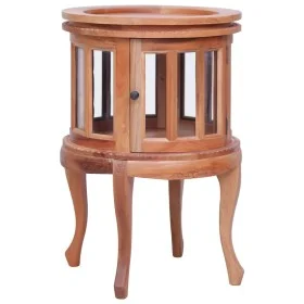 Solid natural mahogany wood display cabinet 50x50x76 cm by vidaXL, Side tables - Ref: Foro24-283844, Price: 226,90 €, Discoun...