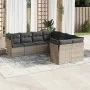8-piece garden sofa set and gray synthetic rattan cushions by , Garden sets - Ref: Foro24-3250429, Price: 498,41 €, Discount: %