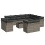 Garden sofa set with cushions 13 pieces gray synthetic rattan by , Garden sets - Ref: Foro24-3250379, Price: 849,13 €, Discou...