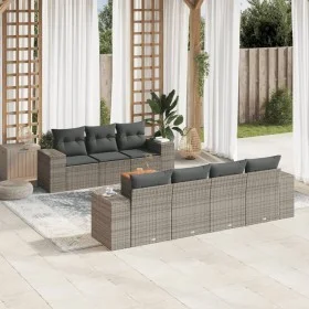 Set mit 8 Gartensofas und Kissen synthetisches Rattangrau von , Gartensets - Ref: Foro24-3257684, Preis: 539,15 €, Rabatt: %
