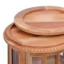 Solid natural mahogany wood display cabinet 50x50x76 cm by vidaXL, Side tables - Ref: Foro24-283844, Price: 226,90 €, Discoun...