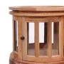 Solid natural mahogany wood display cabinet 50x50x76 cm by vidaXL, Side tables - Ref: Foro24-283844, Price: 226,90 €, Discoun...