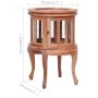 Solid natural mahogany wood display cabinet 50x50x76 cm by vidaXL, Side tables - Ref: Foro24-283844, Price: 226,90 €, Discoun...