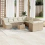 Garden sofa set 12 pieces and brown synthetic rattan cushions by , Garden sets - Ref: Foro24-3250457, Price: 795,68 €, Discou...