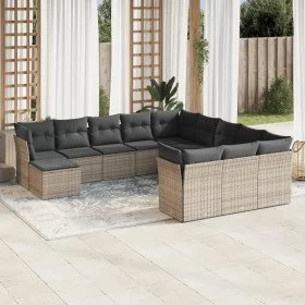 Set mit 12 Gartensofas mit Kissen synthetisches Rattangrau von , Gartensets - Ref: Foro24-3250469, Preis: 753,27 €, Rabatt: %
