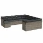 Garden sofa set 12 pieces with gray synthetic rattan cushions by , Garden sets - Ref: Foro24-3250469, Price: 753,27 €, Discou...