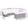 Garden sofa set 12 pieces with gray synthetic rattan cushions by , Garden sets - Ref: Foro24-3250469, Price: 751,37 €, Discou...