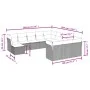 Garden sofa set 12 pieces with gray synthetic rattan cushions by , Garden sets - Ref: Foro24-3250469, Price: 753,27 €, Discou...