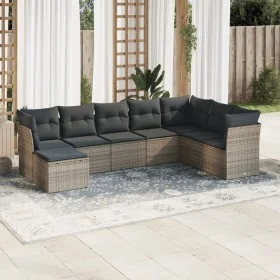 8-teiliges Gartensofa-Set und graue synthetische Rattankissen von , Gartensets - Ref: Foro24-3249889, Preis: 474,71 €, Rabatt: %