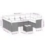 Set de sofás de jardín 10 pzas con cojines ratán sintético gris by , Garden sets - Ref: Foro24-3249979, Price: 600,56 €, Disc...