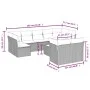 Gartensofa-Set mit beigen Kissen, 10-teilig, synthetisches Rattan von , Gartensets - Ref: Foro24-3249998, Preis: 623,00 €, Ra...