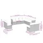 Garden sofa set 11 pieces with beige synthetic rattan cushions by , Garden sets - Ref: Foro24-3249657, Price: 701,42 €, Disco...