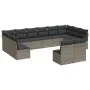Garden sofa set 12 pieces with gray synthetic rattan cushions by , Garden sets - Ref: Foro24-3250209, Price: 682,59 €, Discou...