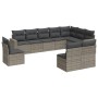 10-piece garden sofa set with gray synthetic rattan cushions by , Modular outdoor sofas - Ref: Foro24-3251447, Price: 599,76 ...