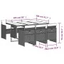 7-piece garden dining set with beige synthetic rattan cushions by , Garden sets - Ref: Foro24-3210552, Price: 669,87 €, Disco...