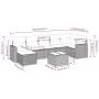 8-piece garden sofa set and gray synthetic rattan cushions by , Modular outdoor sofas - Ref: Foro24-3251627, Price: 483,12 €,...