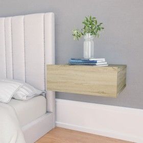Mesita noche flotantes contrachapada color roble 40x30x15 cm de vidaXL, Mesitas de noche - Ref: Foro24-800312, Precio: 27,04 ...