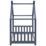 Children's bed frame solid gray pine wood 80x160 cm by vidaXL, Cribs and beds for children - Ref: Foro24-283371, Price: 177,5...