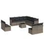 12-piece garden sofa set with gray synthetic rattan cushions by , Garden sets - Ref: Foro24-3249669, Price: 713,91 €, Discoun...