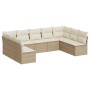 9-piece garden sofa set with beige synthetic rattan cushions by , Garden sets - Ref: Foro24-3249907, Price: 584,90 €, Discoun...