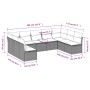 9-piece garden sofa set with beige synthetic rattan cushions by , Garden sets - Ref: Foro24-3249907, Price: 584,90 €, Discoun...