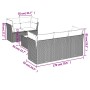 6-teiliges Gartenmöbel-Set und graue synthetische Rattankissen von , Gartensets - Ref: Foro24-3249089, Preis: 385,13 €, Rabat...