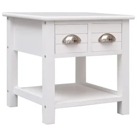 White Paulownia wood side table 40x40x40 cm by vidaXL, Side tables - Ref: Foro24-284068, Price: 38,68 €, Discount: %