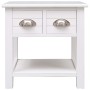 Mesa auxiliar madera de Paulownia blanco 40x40x40 cm de vidaXL, Mesas auxiliares - Ref: Foro24-284068, Precio: 41,01 €, Descu...