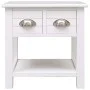 Mesa auxiliar madera de Paulownia blanco 40x40x40 cm de vidaXL, Mesas auxiliares - Ref: Foro24-284068, Precio: 38,60 €, Descu...