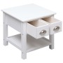 Mesa auxiliar madera de Paulownia blanco 40x40x40 cm de vidaXL, Mesas auxiliares - Ref: Foro24-284068, Precio: 41,01 €, Descu...