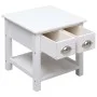 Mesa auxiliar madera de Paulownia blanco 40x40x40 cm de vidaXL, Mesas auxiliares - Ref: Foro24-284068, Precio: 38,60 €, Descu...