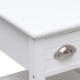 Mesa auxiliar madera de Paulownia blanco 40x40x40 cm de vidaXL, Mesas auxiliares - Ref: Foro24-284068, Precio: 41,01 €, Descu...