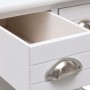 Mesa auxiliar madera de Paulownia blanco 40x40x40 cm de vidaXL, Mesas auxiliares - Ref: Foro24-284068, Precio: 41,01 €, Descu...