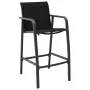 High table and garden bar stools 7 pieces black and gray by , Garden sets - Ref: Foro24-3073578, Price: 661,60 €, Discount: %
