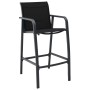 Hoher Tisch und Gartenbarhocker 7-teilig schwarz und grau von , Gartensets - Ref: Foro24-3073578, Preis: 625,03 €, Rabatt: %