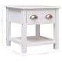 Mesa auxiliar madera de Paulownia blanco 40x40x40 cm de vidaXL, Mesas auxiliares - Ref: Foro24-284068, Precio: 41,01 €, Descu...