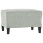 Sofa set with cushions 3 pieces light gray velvet by , Sofas - Ref: Foro24-3202220, Price: 544,15 €, Discount: %