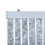 White and grey chenille mosquito net curtain 90x220 cm by vidaXL, Mosquito nets for windows - Ref: Foro24-284280, Price: 54,2...