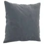 Dark gray velvet 3-piece sofa set with cushions by , Sofas - Ref: Foro24-3202281, Price: 601,50 €, Discount: %