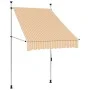 Toldo manual retráctil 100 cm naranja y blanco a rayas by , Awnings - Ref: Foro24-145831, Price: 91,36 €, Discount: %
