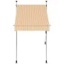 Toldo manual retráctil 100 cm naranja y blanco a rayas by , Awnings - Ref: Foro24-145831, Price: 91,36 €, Discount: %
