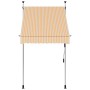 Toldo manual retráctil 100 cm naranja y blanco a rayas by , Awnings - Ref: Foro24-145831, Price: 94,02 €, Discount: %