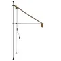 Toldo manual retráctil 100 cm naranja y blanco a rayas by , Awnings - Ref: Foro24-145831, Price: 91,36 €, Discount: %