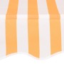 Toldo manual retráctil 100 cm naranja y blanco a rayas by , Awnings - Ref: Foro24-145831, Price: 94,02 €, Discount: %